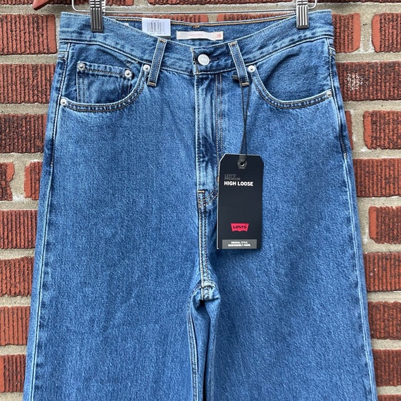 🆕 Levi's High Loose Wide Straight Leg Jeans - Picture 5 of 12